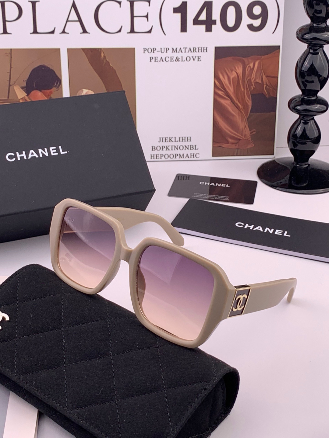 🔺CHANEL🔻官方早春新款，众多明星同款[色]香奈儿‼️‼️新款大框墨镜 ，🌈🌈宝丽来超清太阳镜🔝🔝型