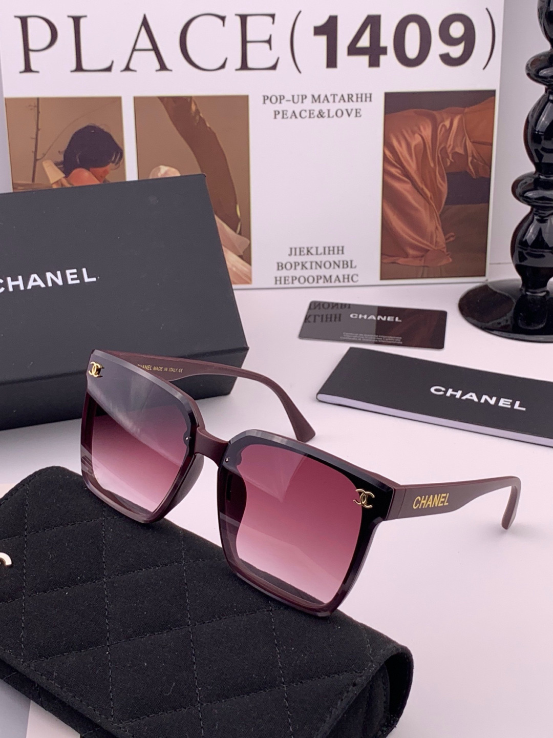 🔺CHANEL🔻官方早春新款，众多明星同款[色]香奈儿‼️‼️新款大框墨镜 ，🌈🌈宝丽来超清太阳镜🔝🔝型