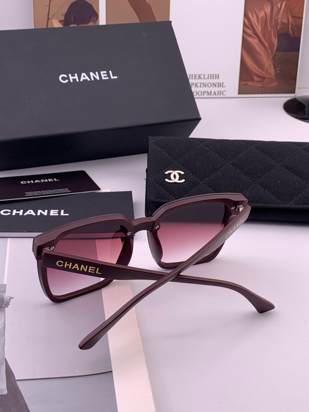 🔺CHANEL🔻官方早春新款，众多明星同款[色]香奈儿‼️‼️新款大框墨镜 ，🌈🌈宝丽来超清太阳镜🔝🔝型