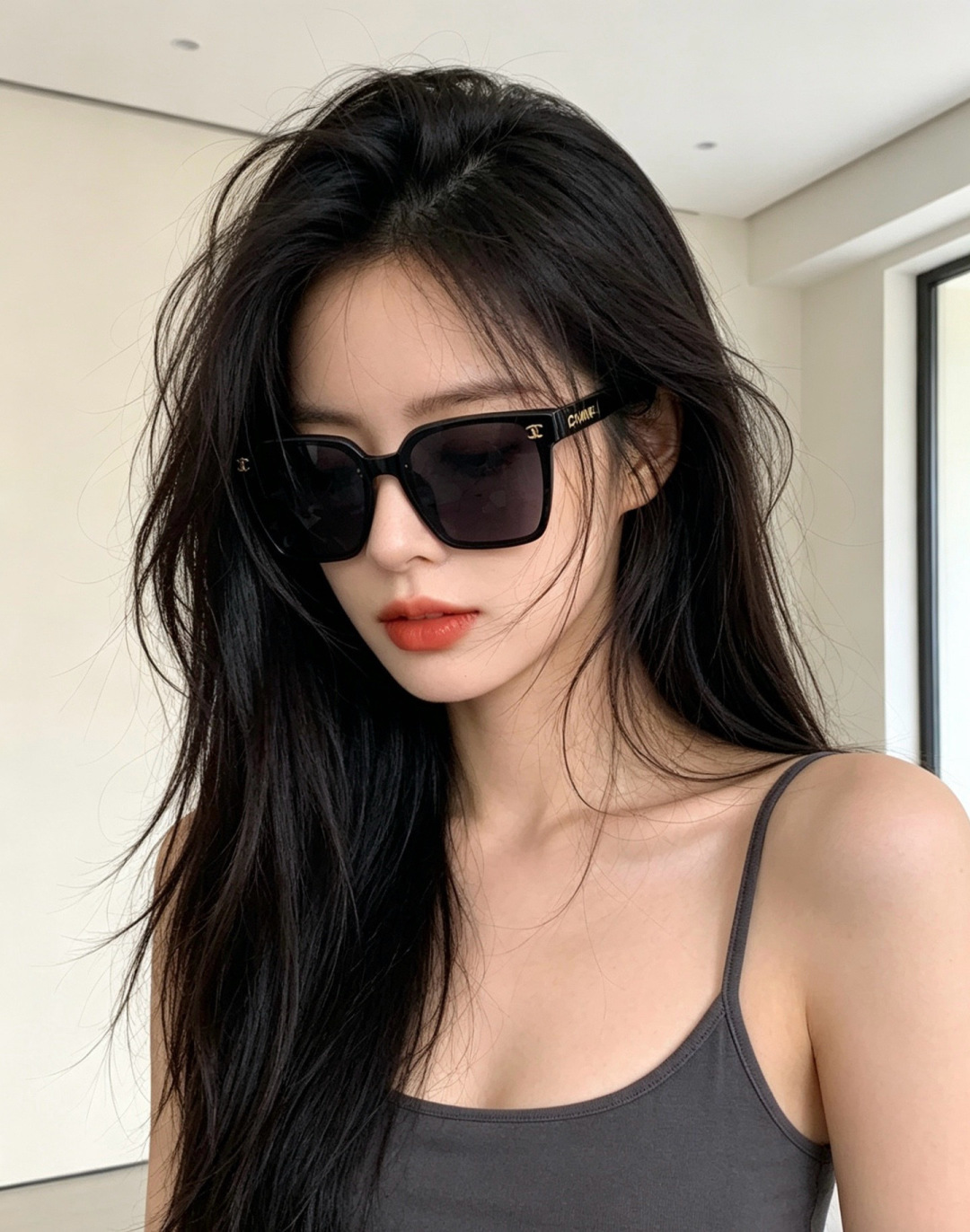 🔺CHANEL🔻官方早春新款，众多明星同款[色]香奈儿‼️‼️新款大框墨镜 ，🌈🌈宝丽来超清太阳镜🔝🔝型