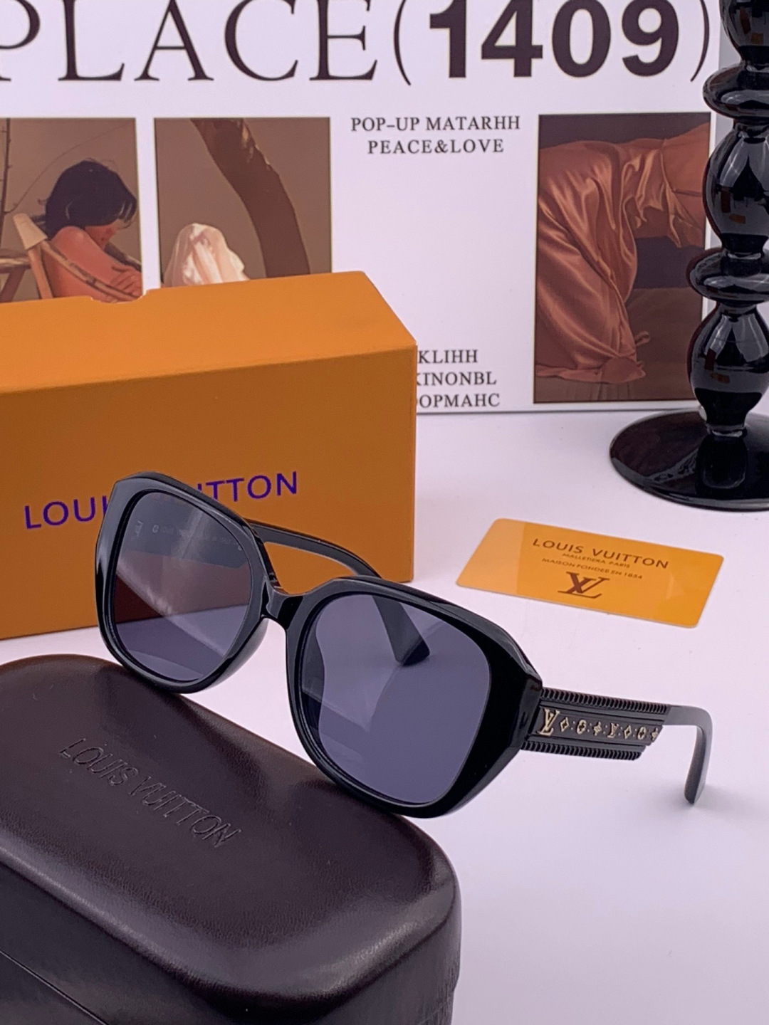 🔺LV🔻早春新款，众多明星同款[色]LV‼️‼️新款大框墨镜 ，🌈🌈宝丽来超清太阳镜🔝🔝型号：L1700