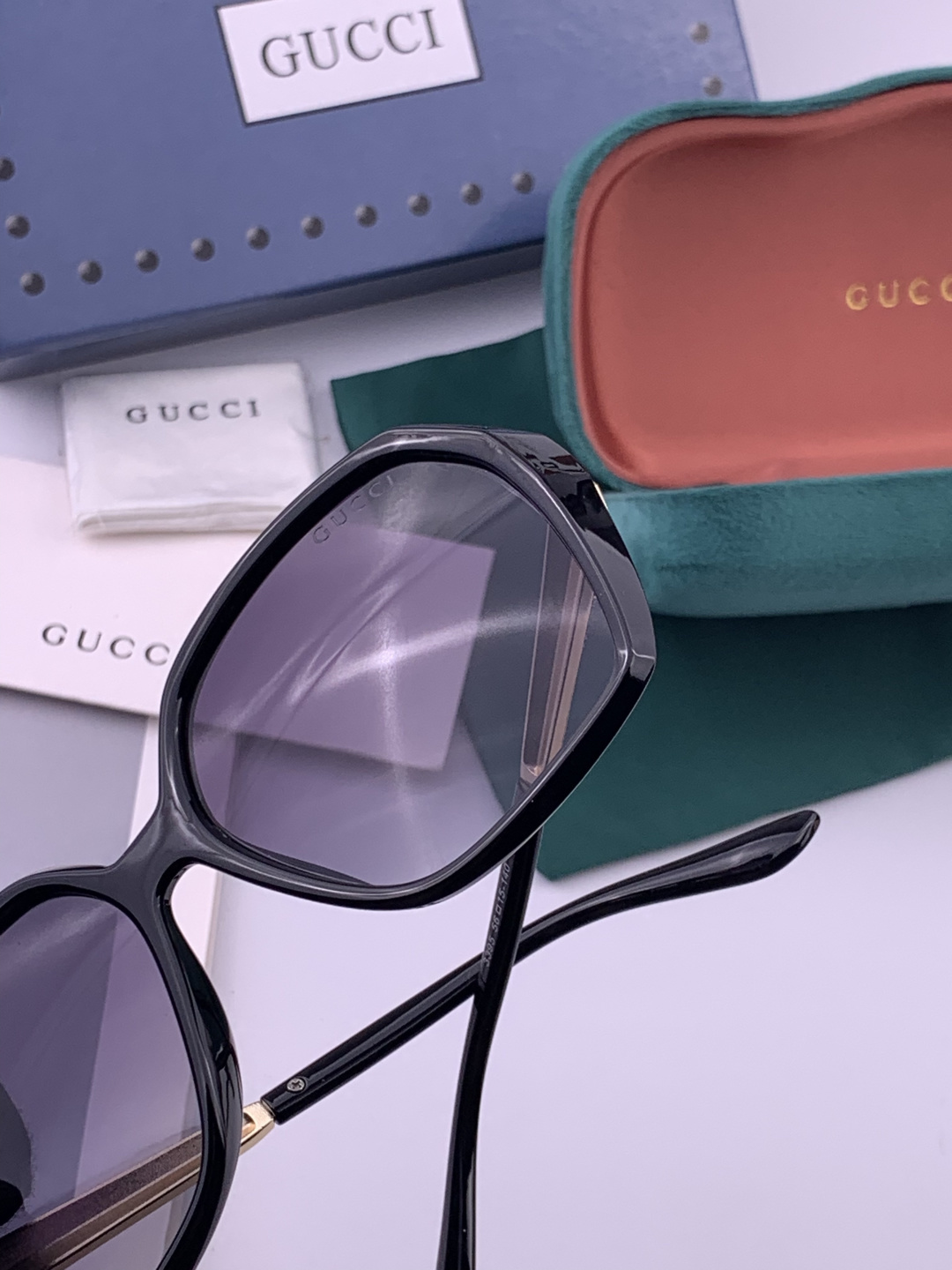 🔺 【GUCCI-偏光太阳镜】开春新款 潮流爆款 时尚圆框偏光太阳镜 高品质 佩戴舒适 网红潮款墨镜 女