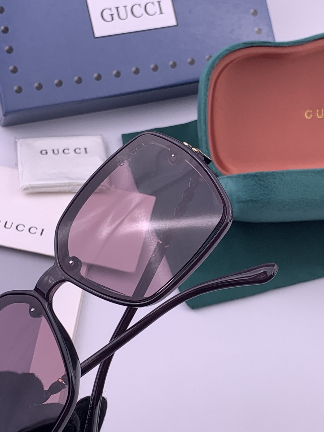 🔺 【GUCCI-偏光太阳镜】开春新款 潮流爆款 时尚圆框偏光太阳镜 高品质 佩戴舒适 网红潮款墨镜 女