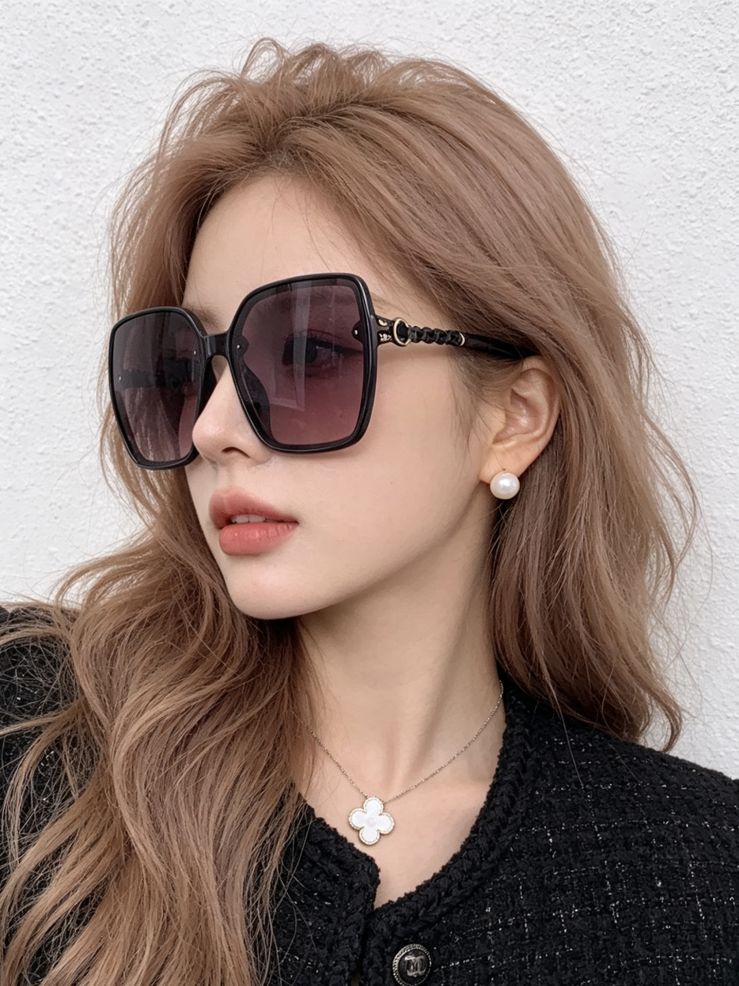 🔺 【GUCCI-偏光太阳镜】开春新款 潮流爆款 时尚圆框偏光太阳镜 高品质 佩戴舒适 网红潮款墨镜 女