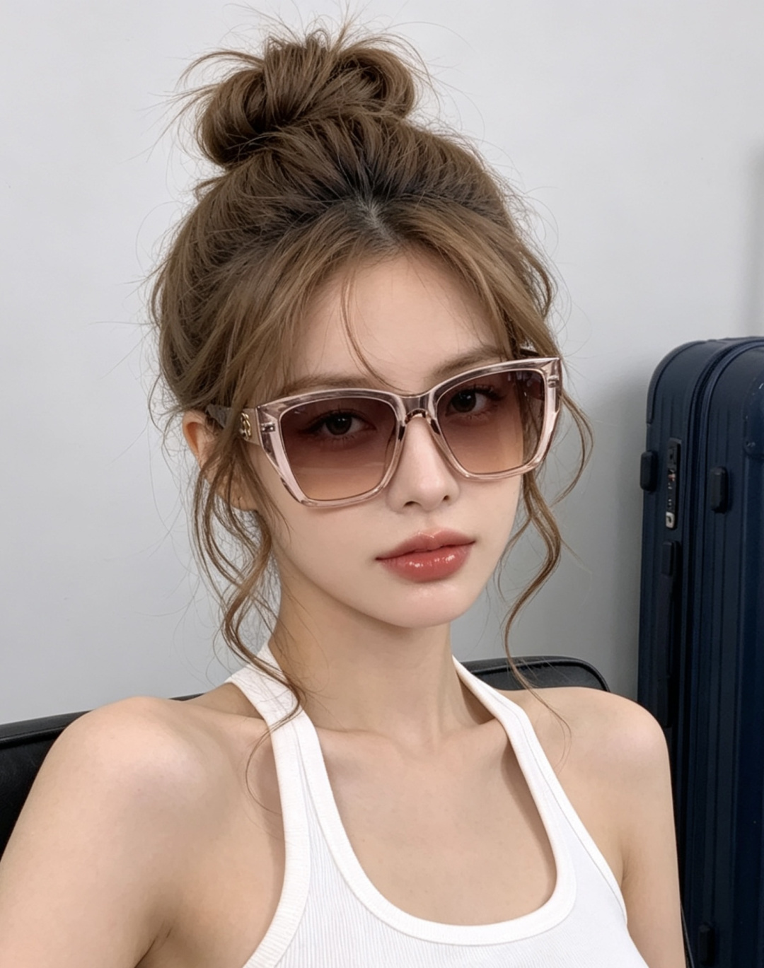 Chanel大框太阳镜墨镜  经典的方框设计，不挑脸型，无论搭配大衣还是连衣裙都非常显气质偏光镜片预防紫