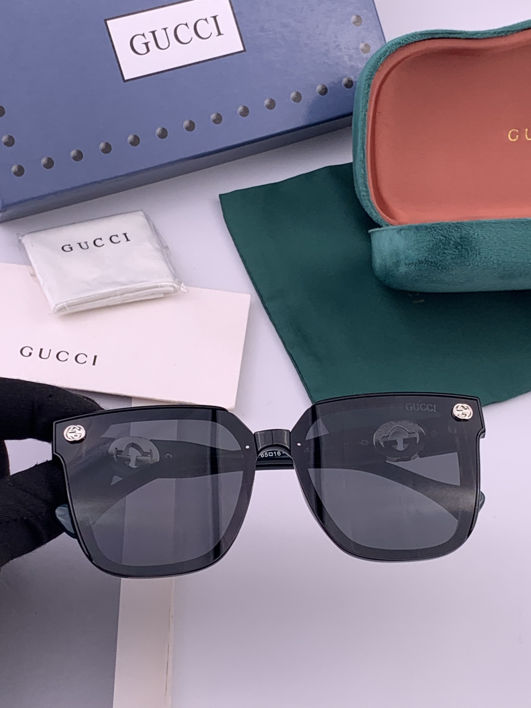 🔺 【GUCCI】开春新款 潮流爆款 时尚方框太阳镜 高品质 佩戴舒适 网红潮款墨镜 型号：G1620