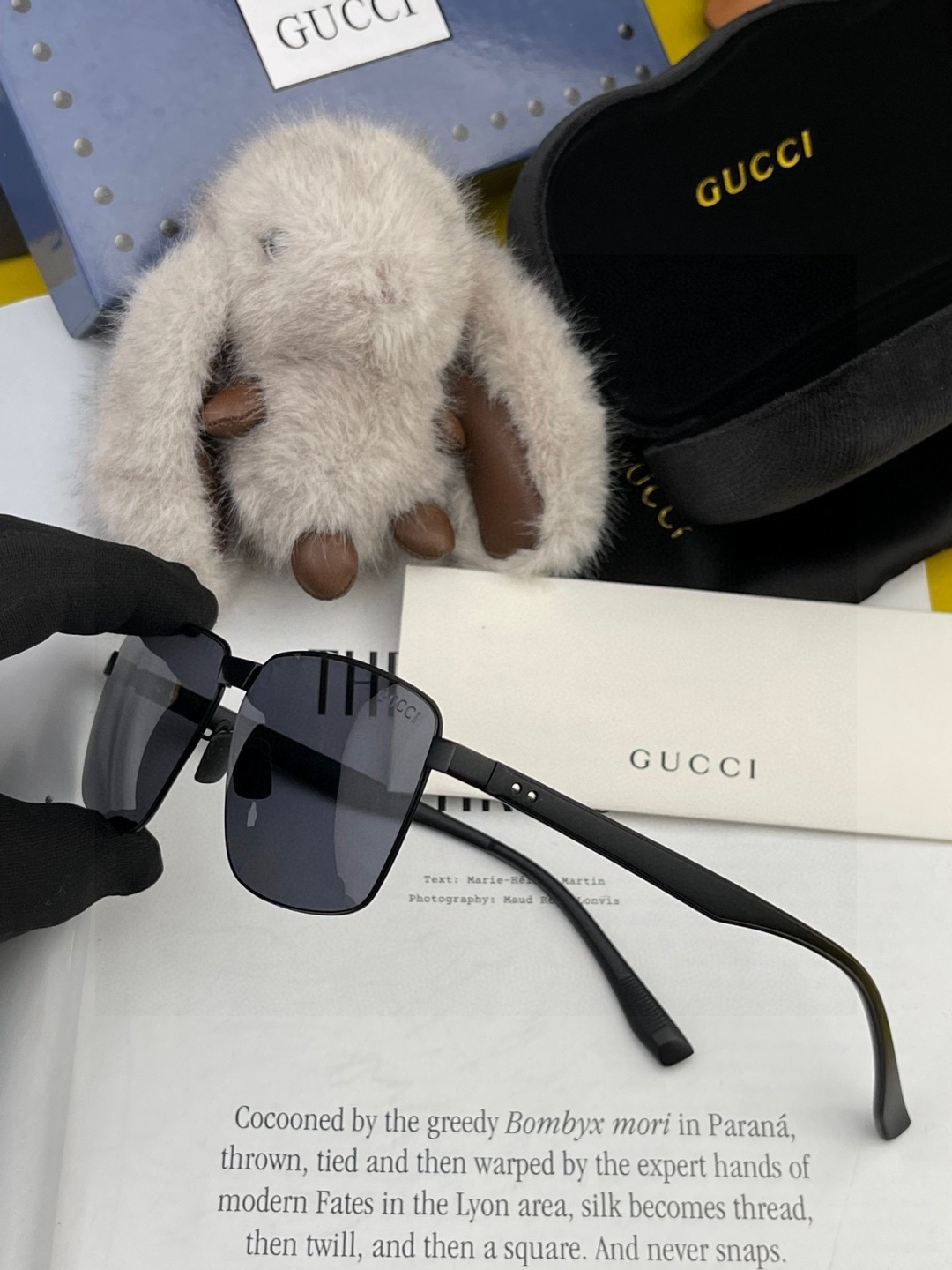 GUCCI 男款炫彩飞行员偏光太阳镜 ❤️材质：高清尼龙加厚卡槽高清偏光镜片 🌹无边框镜架💕颜👍型号：G