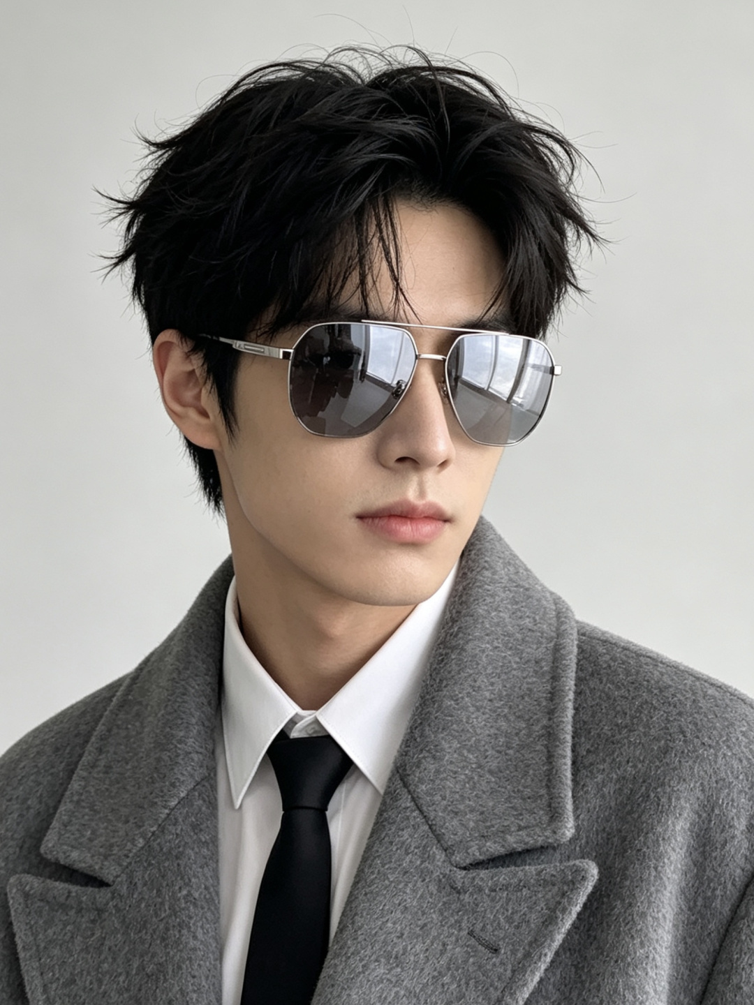 GUCCI 男款炫彩飞行员偏光太阳镜 ❤️材质：高清尼龙加厚卡槽高清偏光镜片 🌹无边框镜架💕颜👍型号：G