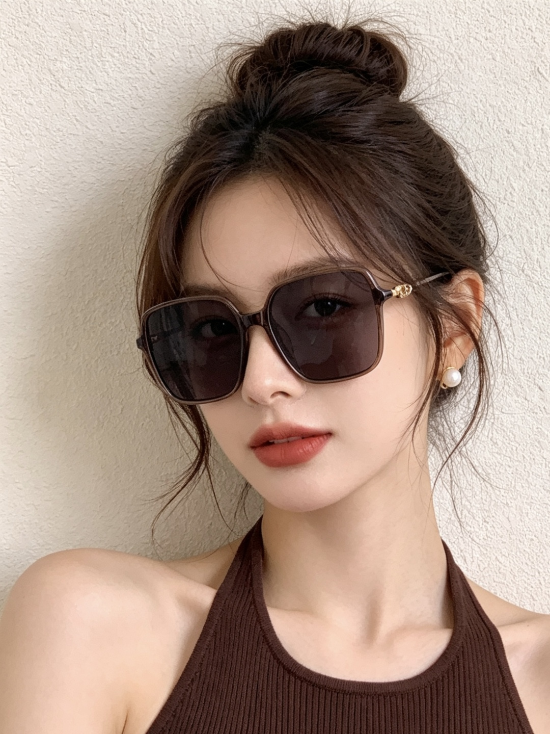 🔺 【DIOR】开春新款 潮流爆款 时尚圆框偏光太阳镜 高品质 佩戴舒适 网红潮款墨镜 女士高清加厚偏光