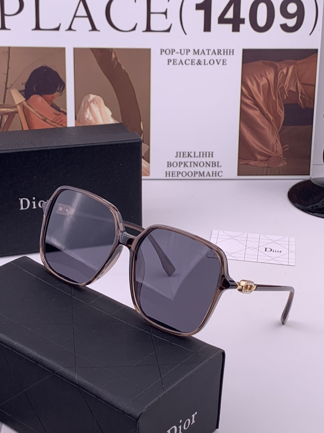 🔺 【DIOR】开春新款 潮流爆款 时尚圆框偏光太阳镜 高品质 佩戴舒适 网红潮款墨镜 女士高清加厚偏光