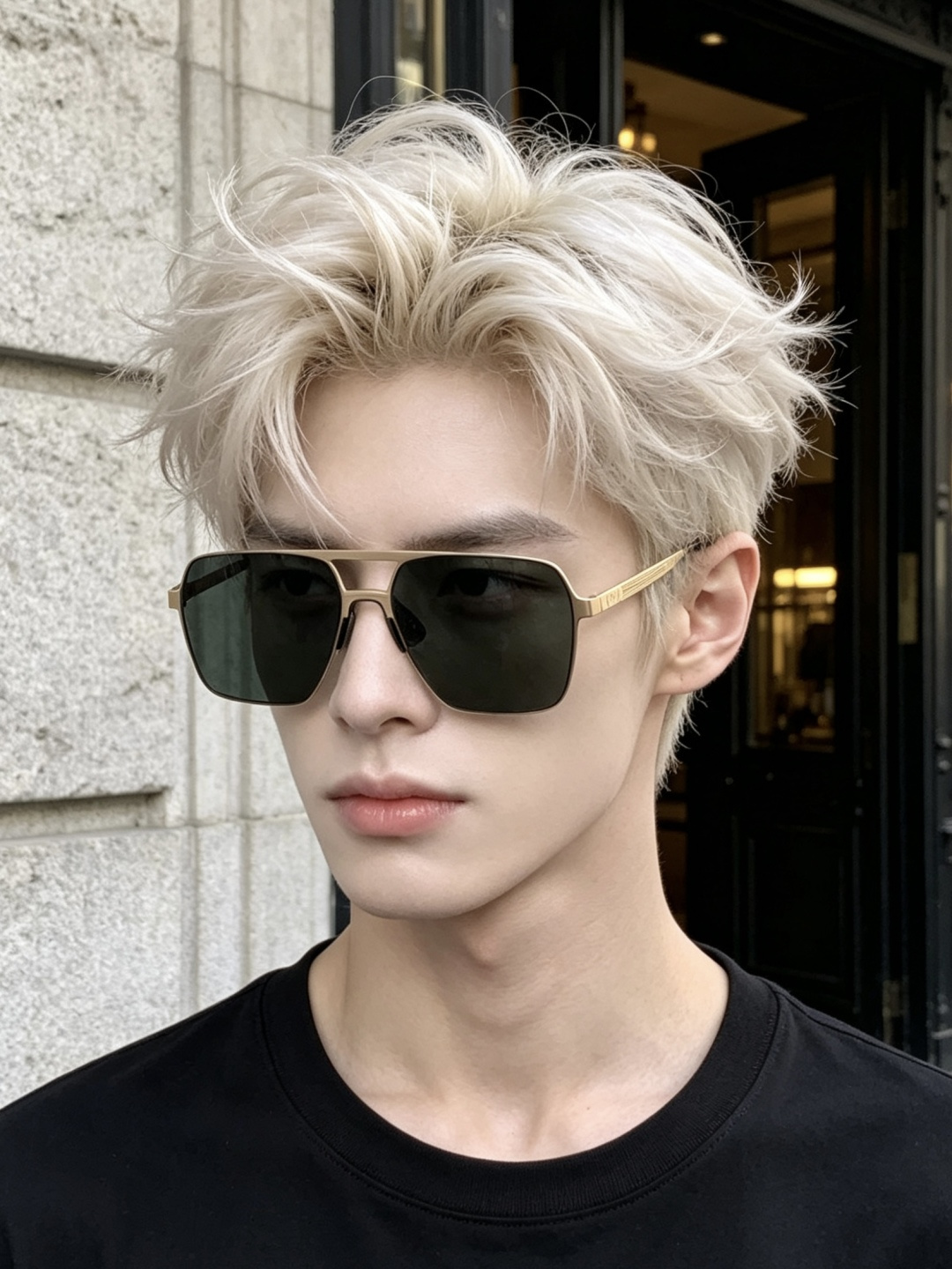 GUCCI 男款炫彩飞行员偏光太阳镜 ❤️材质：高清尼龙加厚卡槽高清偏光镜片 🌹无边框镜架💕颜👍型号：G