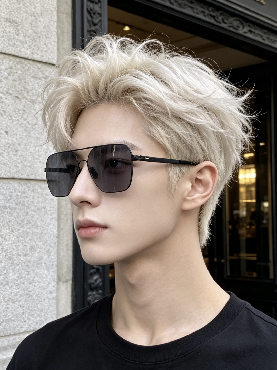 ♦️LV  新款男女情侣款太阳镜多边形墨镜iP电镀永不褪色 超轻超有弹性整幅眼镜无螺丝重要的是压不坏 高