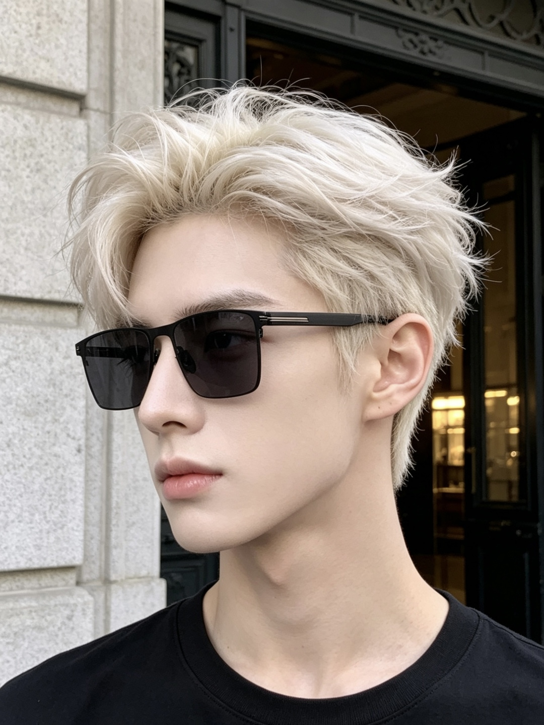 GUCCI 男款炫彩飞行员偏光太阳镜 ❤️材质：高清尼龙加厚卡槽高清偏光镜片 🌹无边框镜架💕颜👍型号：G