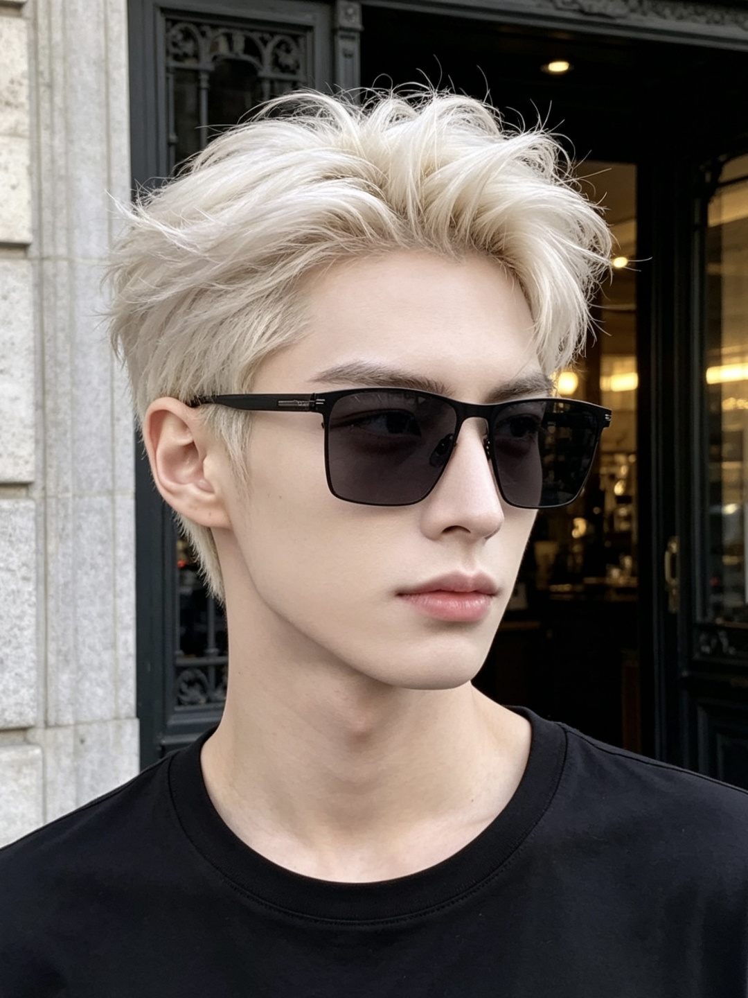 GUCCI 男款炫彩飞行员偏光太阳镜 ❤️材质：高清尼龙加厚卡槽高清偏光镜片 🌹无边框镜架💕颜👍型号：G