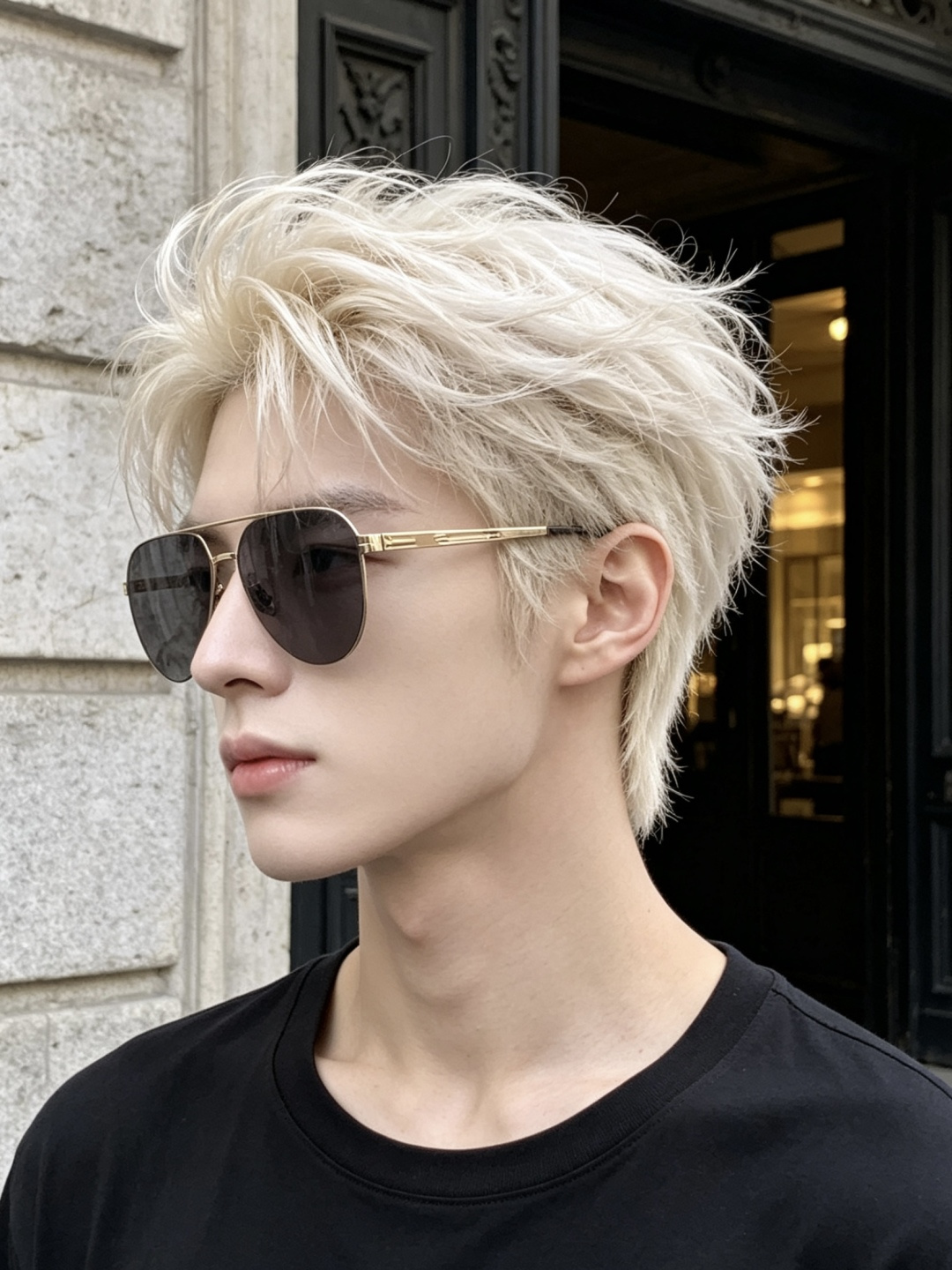 ♦️ GUCCI 新款男女情侣款太阳镜多边形墨镜iP电镀永不褪色 超轻超有弹性整幅眼镜无螺丝重要的是压不