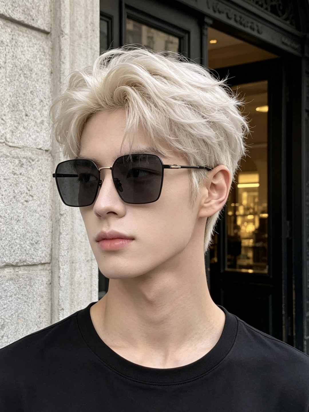 GUCCI 男款炫彩飞行员偏光太阳镜 ❤️材质：高清尼龙加厚卡槽高清偏光镜片 🌹无边框镜架💕颜👍型号：G
