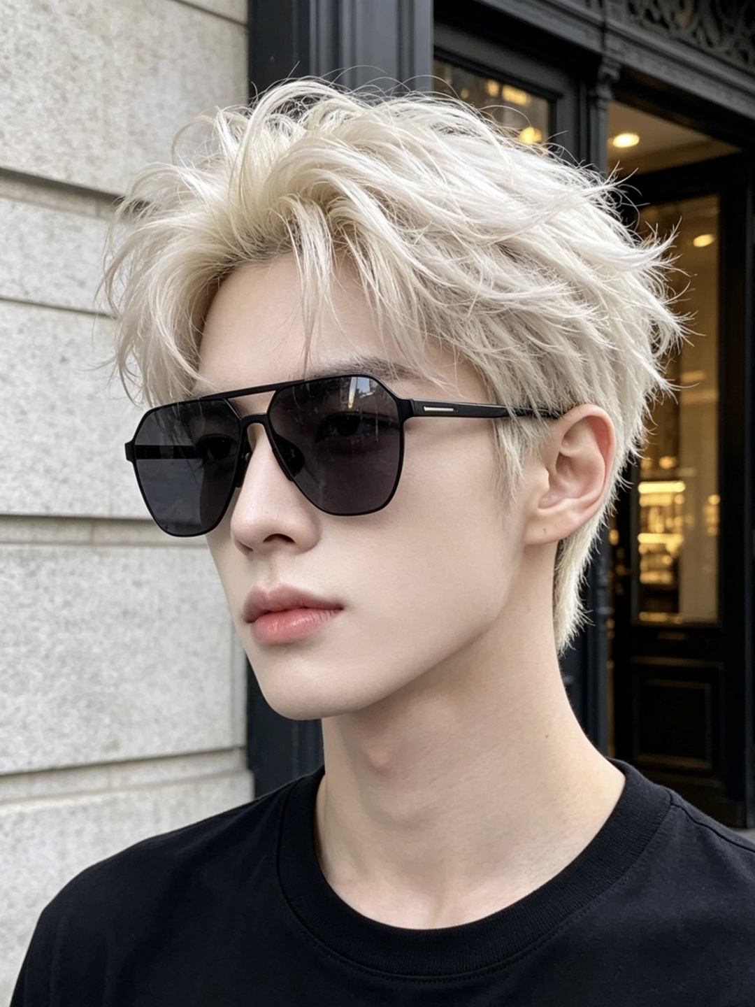 GUCCI 男款炫彩飞行员偏光太阳镜 ❤️材质：高清尼龙加厚卡槽高清偏光镜片 🌹无边框镜架💕颜👍型号：G