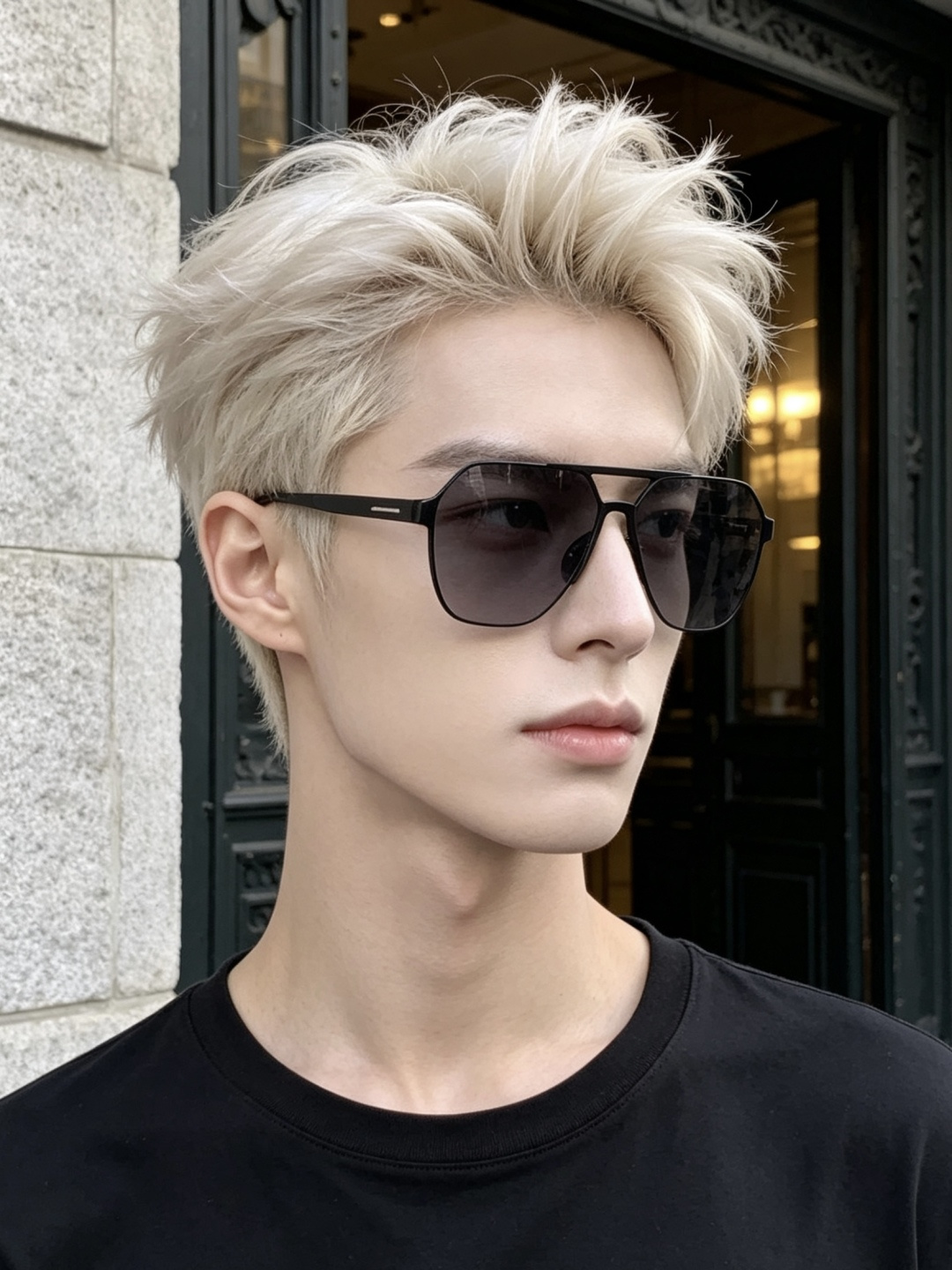 GUCCI 男款炫彩飞行员偏光太阳镜 ❤️材质：高清尼龙加厚卡槽高清偏光镜片 🌹无边框镜架💕颜👍型号：G