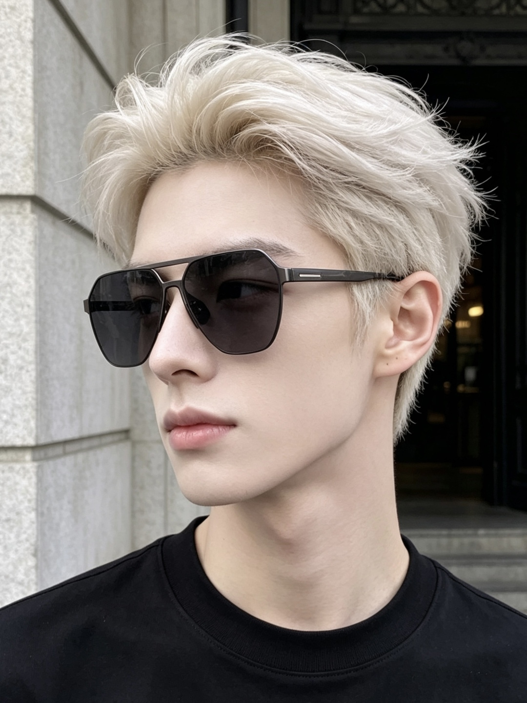 GUCCI 男款炫彩飞行员偏光太阳镜 ❤️材质：高清尼龙加厚卡槽高清偏光镜片 🌹无边框镜架💕颜👍型号：G