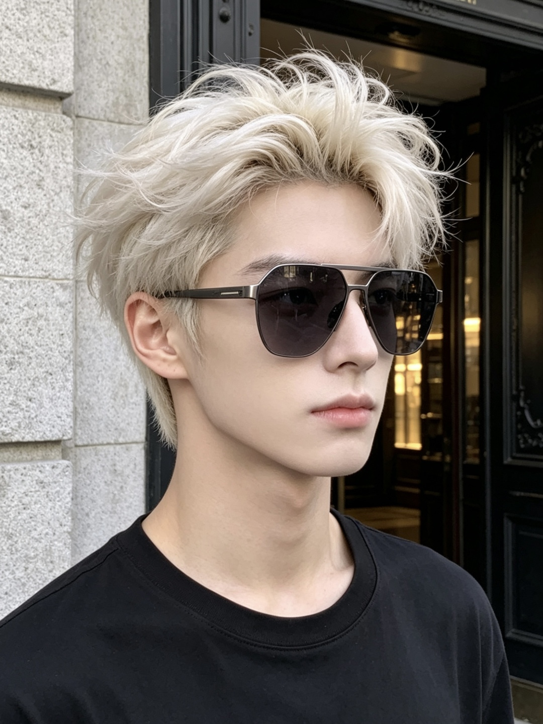 GUCCI 男款炫彩飞行员偏光太阳镜 ❤️材质：高清尼龙加厚卡槽高清偏光镜片 🌹无边框镜架💕颜👍型号：G