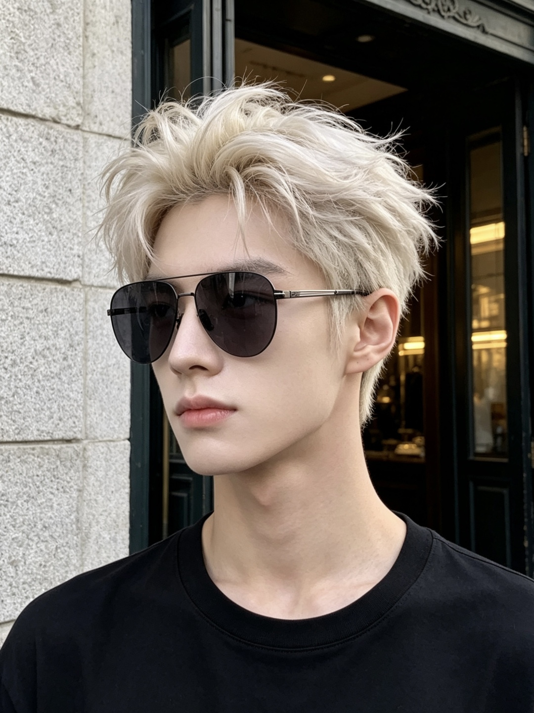 GUCCI 男款炫彩飞行员偏光太阳镜 ❤️材质：高清尼龙加厚卡槽高清偏光镜片 🌹无边框镜架💕颜👍型号：G