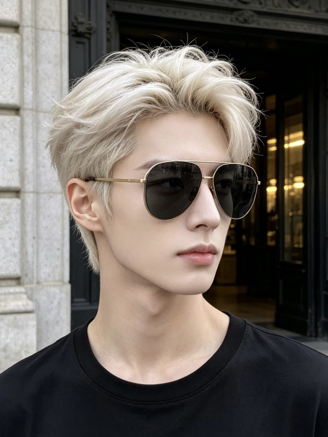 ♦️ GUCCI 新款男女情侣款太阳镜多边形墨镜iP电镀永不褪色 超轻超有弹性整幅眼镜无螺丝重要的是压不