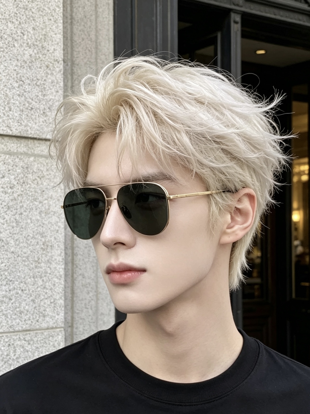 ♦️ GUCCI 新款男女情侣款太阳镜多边形墨镜iP电镀永不褪色 超轻超有弹性整幅眼镜无螺丝重要的是压不