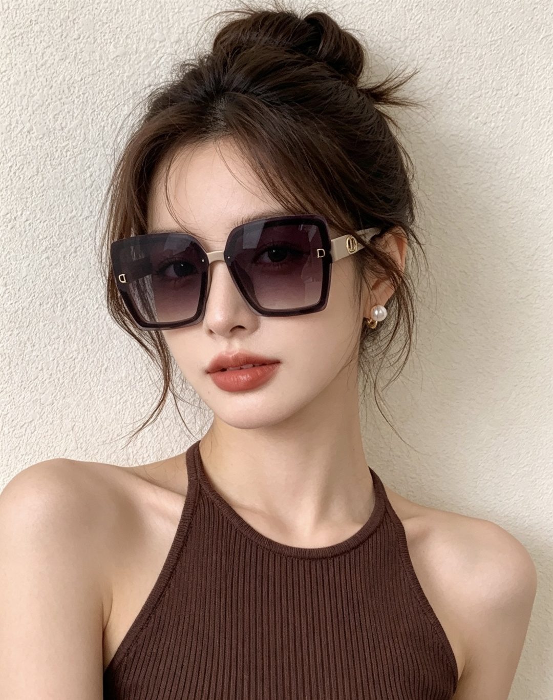 🔺 【DIOR-迪奥】开春新款 潮流爆款 时尚方框偏光太阳镜 高品质 佩戴舒适 网红潮款墨镜 型号：D2
