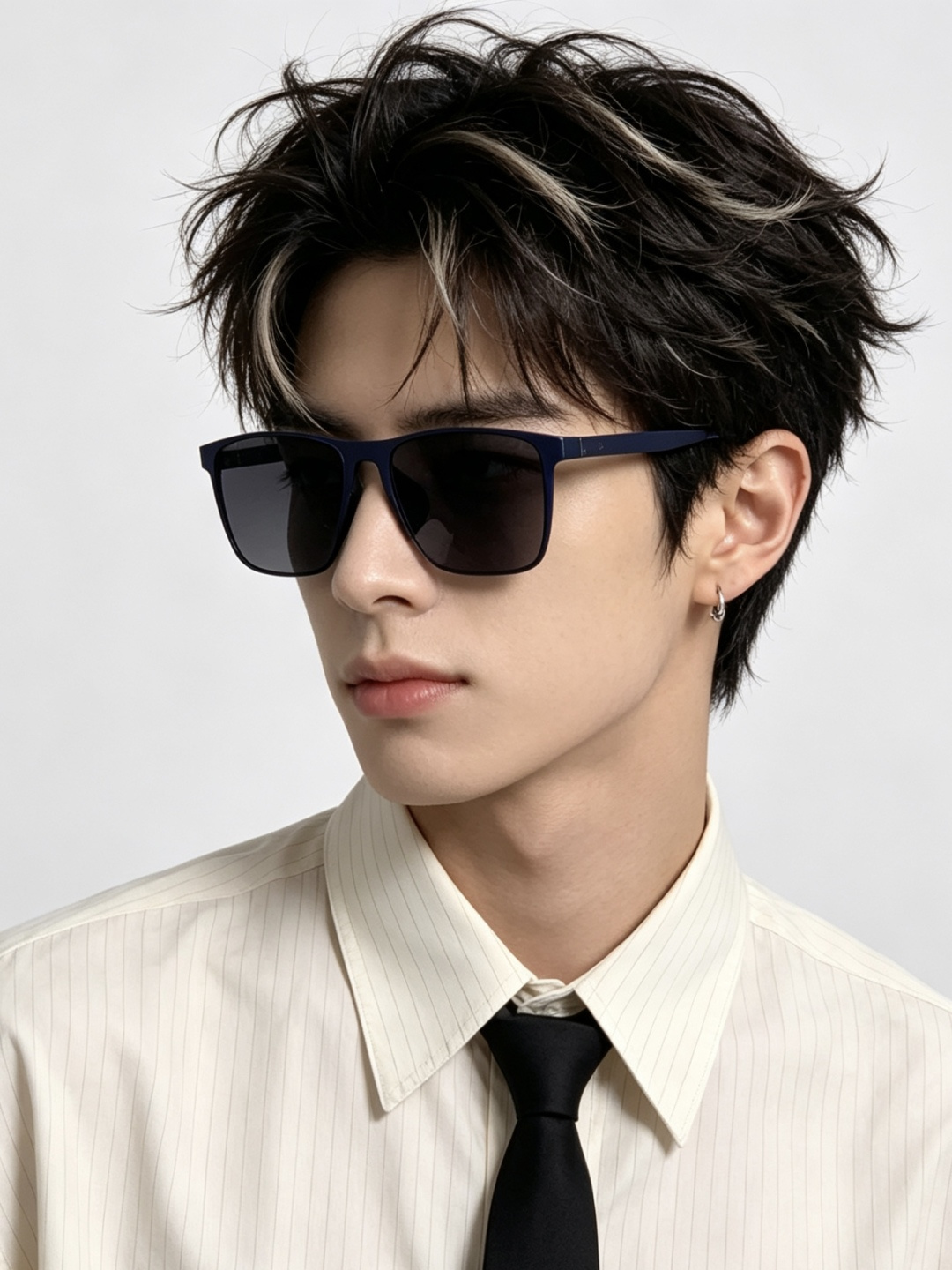 GUCCI 男款炫彩飞行员偏光太阳镜 ❤️材质：高清尼龙加厚卡槽高清偏光镜片 🌹无边框镜架💕颜👍型号：G