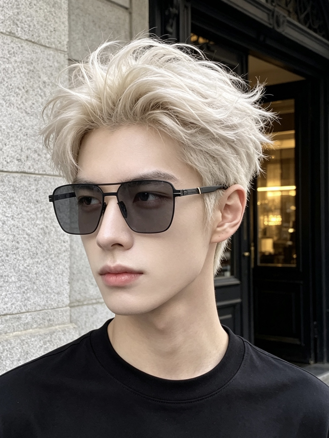 ♦️LV  新款男女情侣款太阳镜多边形墨镜iP电镀永不褪色 超轻超有弹性整幅眼镜无螺丝重要的是压不坏 高