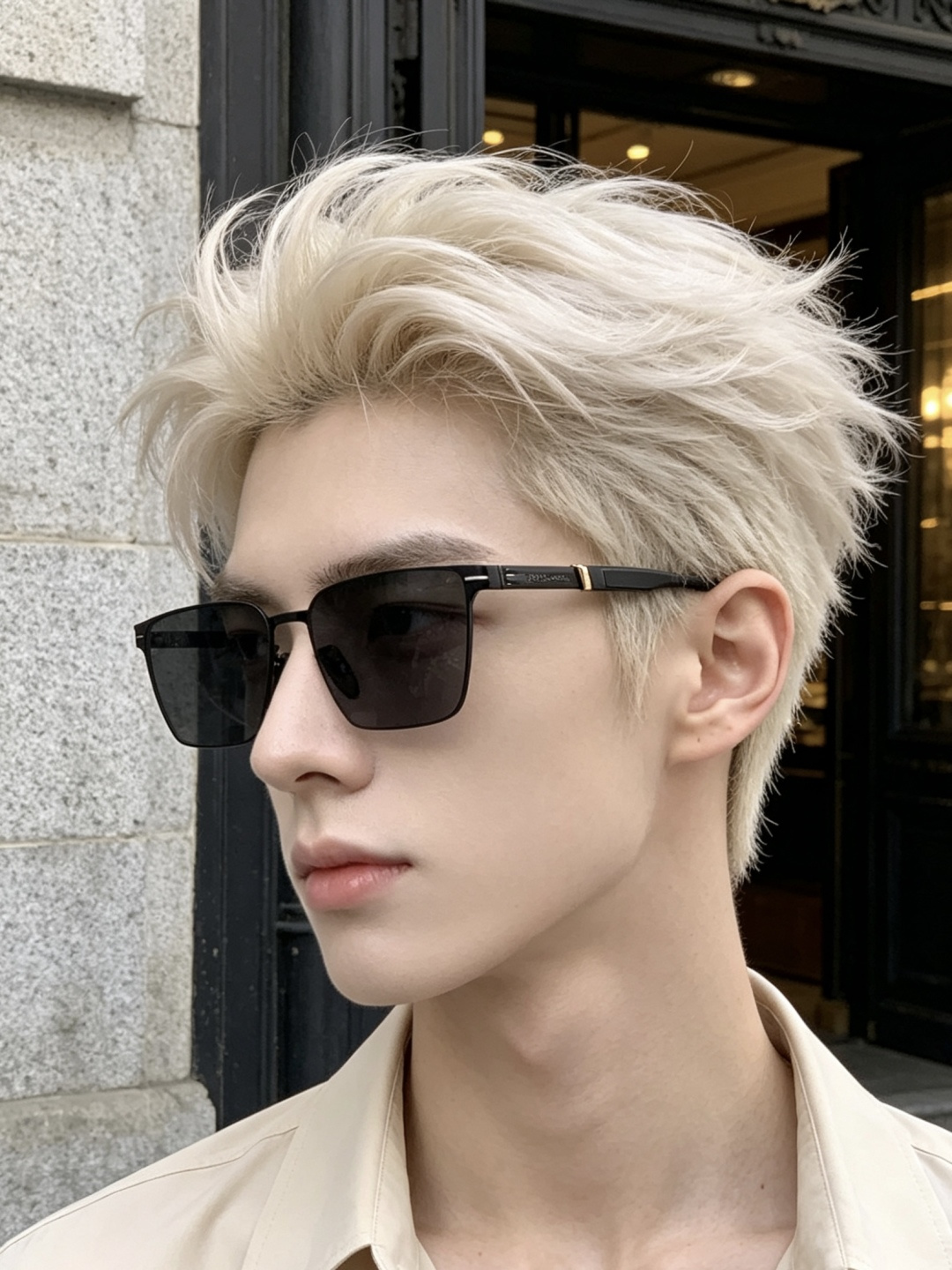 ♦️LV  新款男女情侣款太阳镜多边形墨镜iP电镀永不褪色 超轻超有弹性整幅眼镜无螺丝重要的是压不坏 高