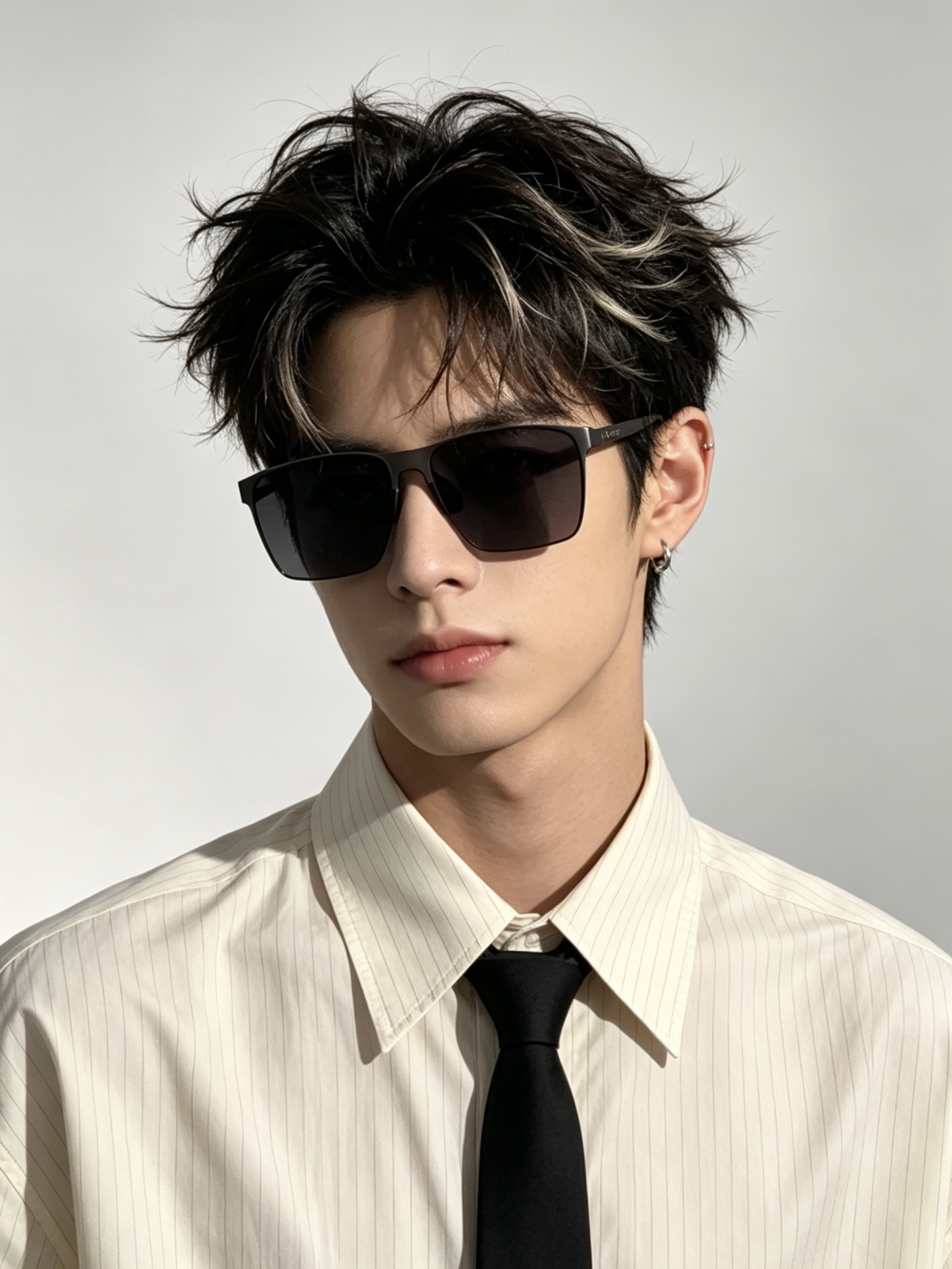GUCCI 男款炫彩飞行员偏光太阳镜 ❤️材质：高清尼龙加厚卡槽高清偏光镜片 🌹无边框镜架💕颜👍型号：G