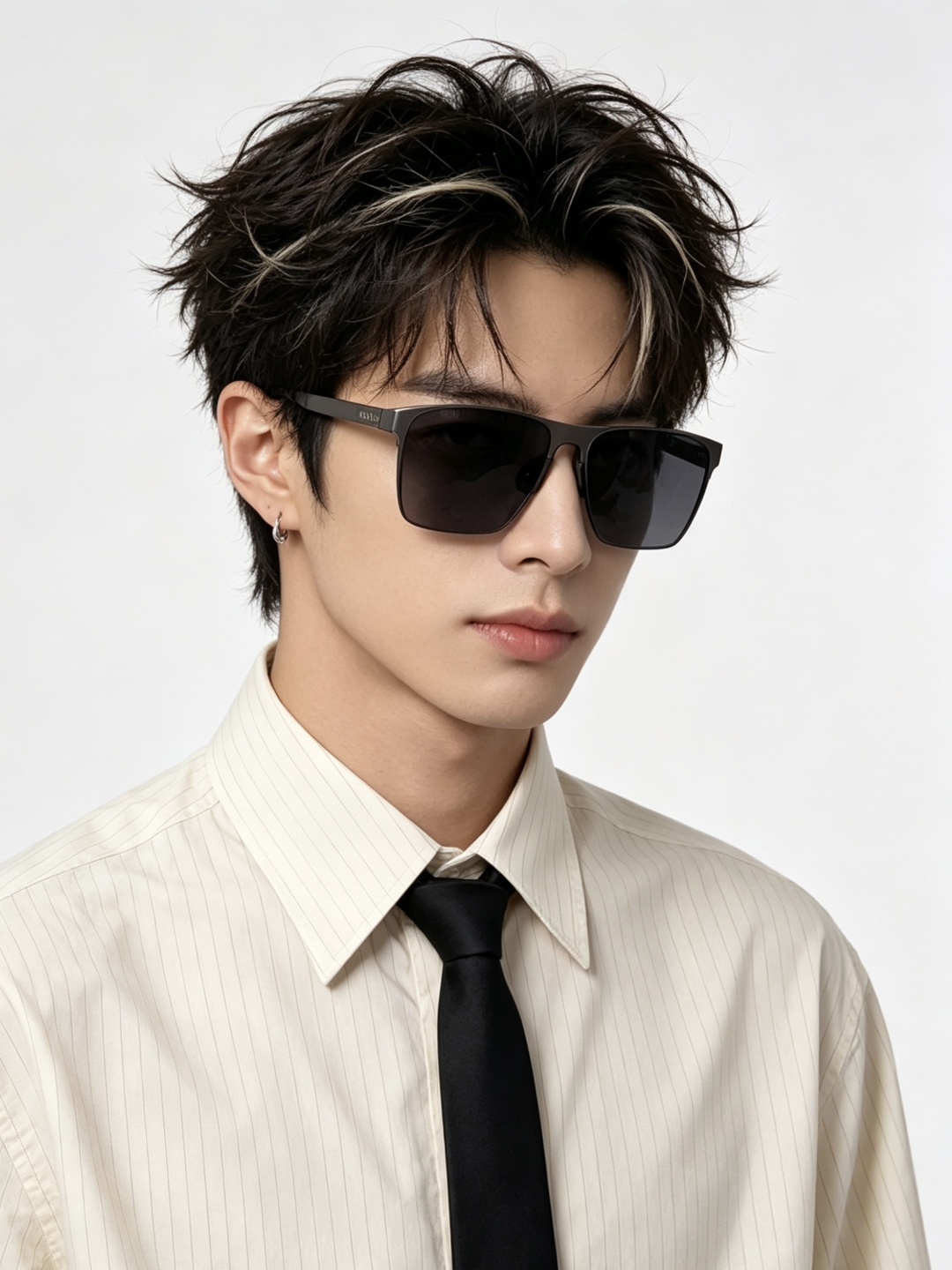 GUCCI 男款炫彩飞行员偏光太阳镜 ❤️材质：高清尼龙加厚卡槽高清偏光镜片 🌹无边框镜架💕颜👍型号：G
