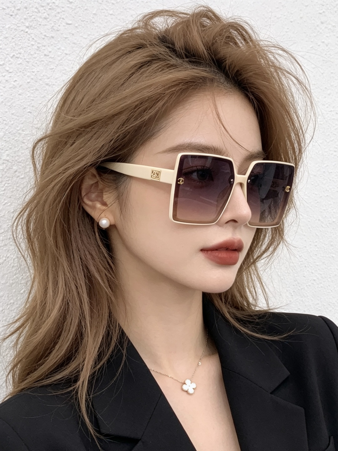 【CHANEL】香奈儿 新款潮流爆款 时尚方框太阳镜 佩戴舒适 网红潮款墨镜  女士高清加厚偏光太阳镜🕶