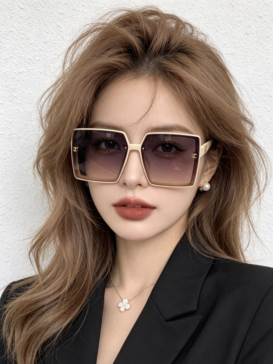 【CHANEL】香奈儿 新款潮流爆款 时尚方框太阳镜 佩戴舒适 网红潮款墨镜  女士高清加厚偏光太阳镜🕶