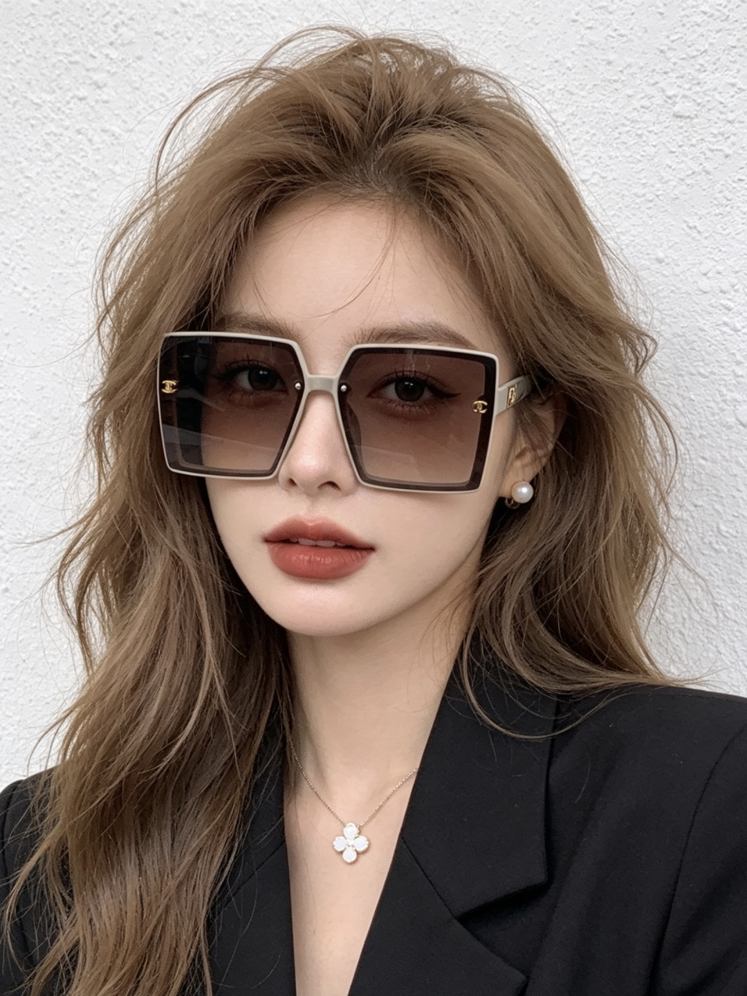 【CHANEL】香奈儿 新款潮流爆款 时尚方框太阳镜 佩戴舒适 网红潮款墨镜  女士高清加厚偏光太阳镜🕶