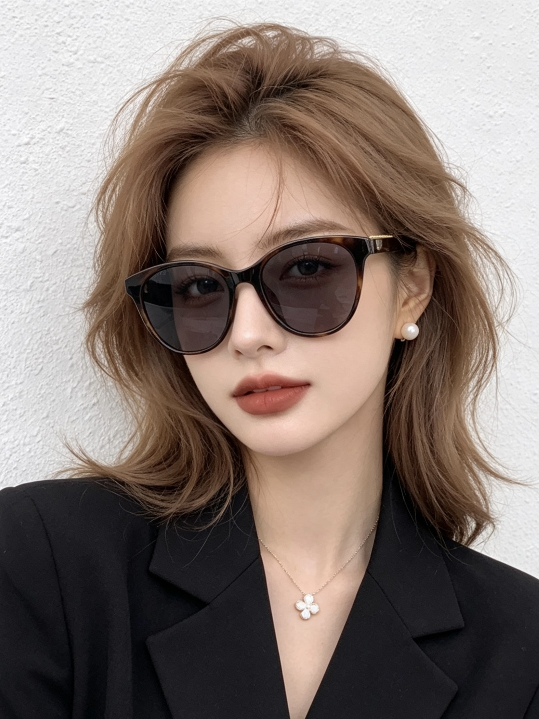 【CHANEL】香奈儿 新款山茶花潮流爆款 时尚圆框高清偏光太阳镜 佩戴舒适 网红潮款墨镜  ♥️♥️型