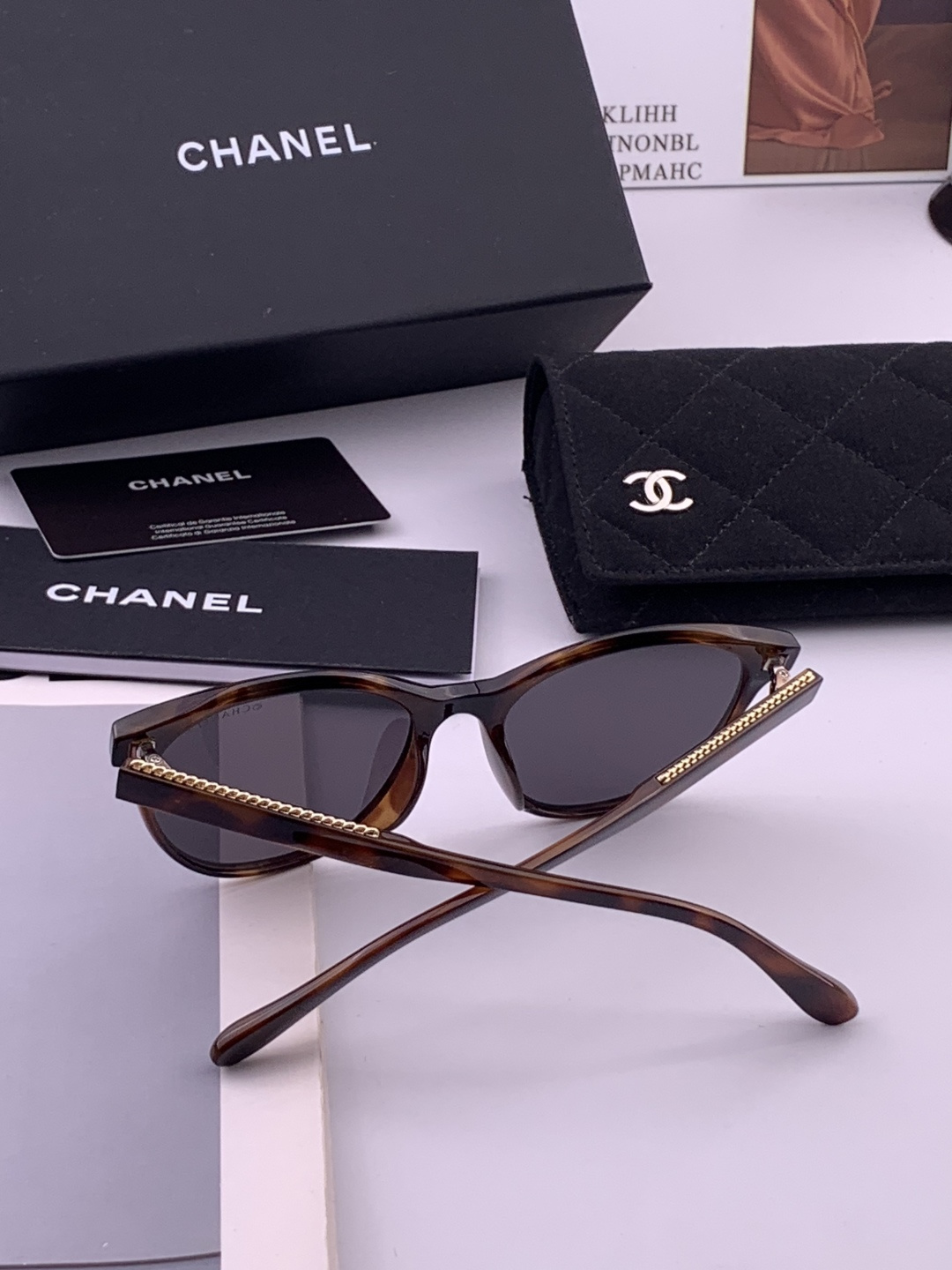 【CHANEL】香奈儿 新款山茶花潮流爆款 时尚圆框高清偏光太阳镜 佩戴舒适 网红潮款墨镜  ♥️♥️型