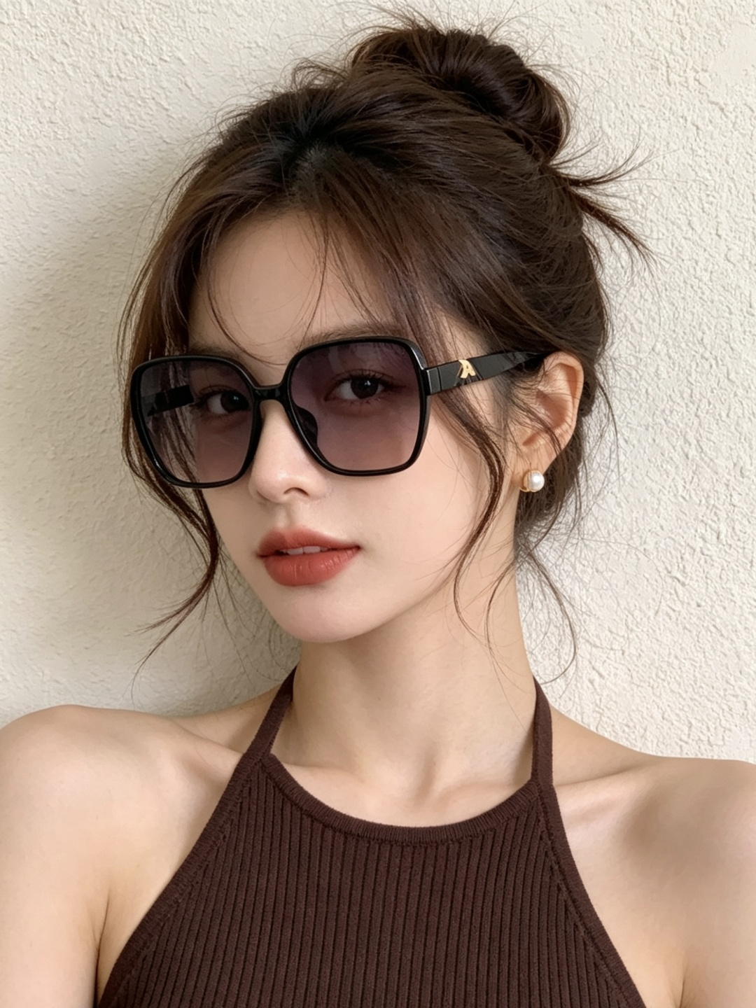 🔺 【香奈儿】开春新款 潮流爆款 时尚方框偏光太阳镜 高品质 佩戴舒适 网红潮款墨镜 型号：CH5108