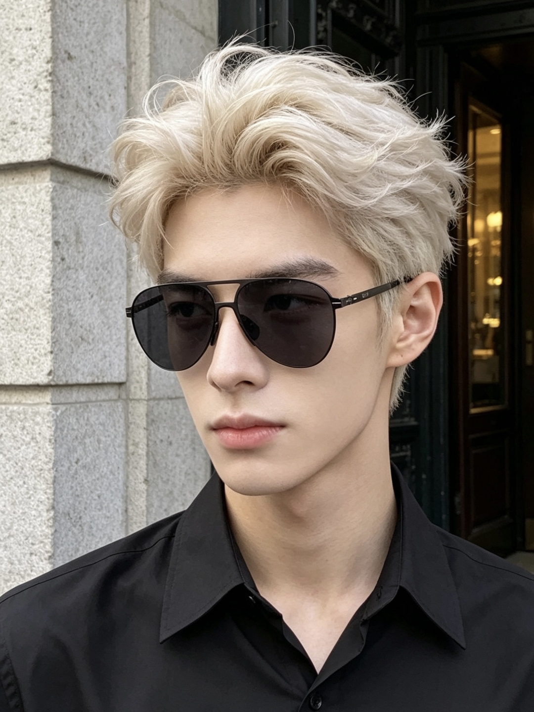 ♦️ GUCCI 新款男女情侣款太阳镜多边形墨镜iP电镀永不褪色 超轻超有弹性整幅眼镜无螺丝重要的是压不