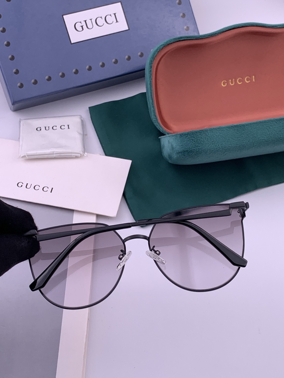 🔺 【GUCCI】开春新款 潮流爆款 时尚太阳镜 高品质 佩戴舒适 网红潮款墨镜 型号：G3660