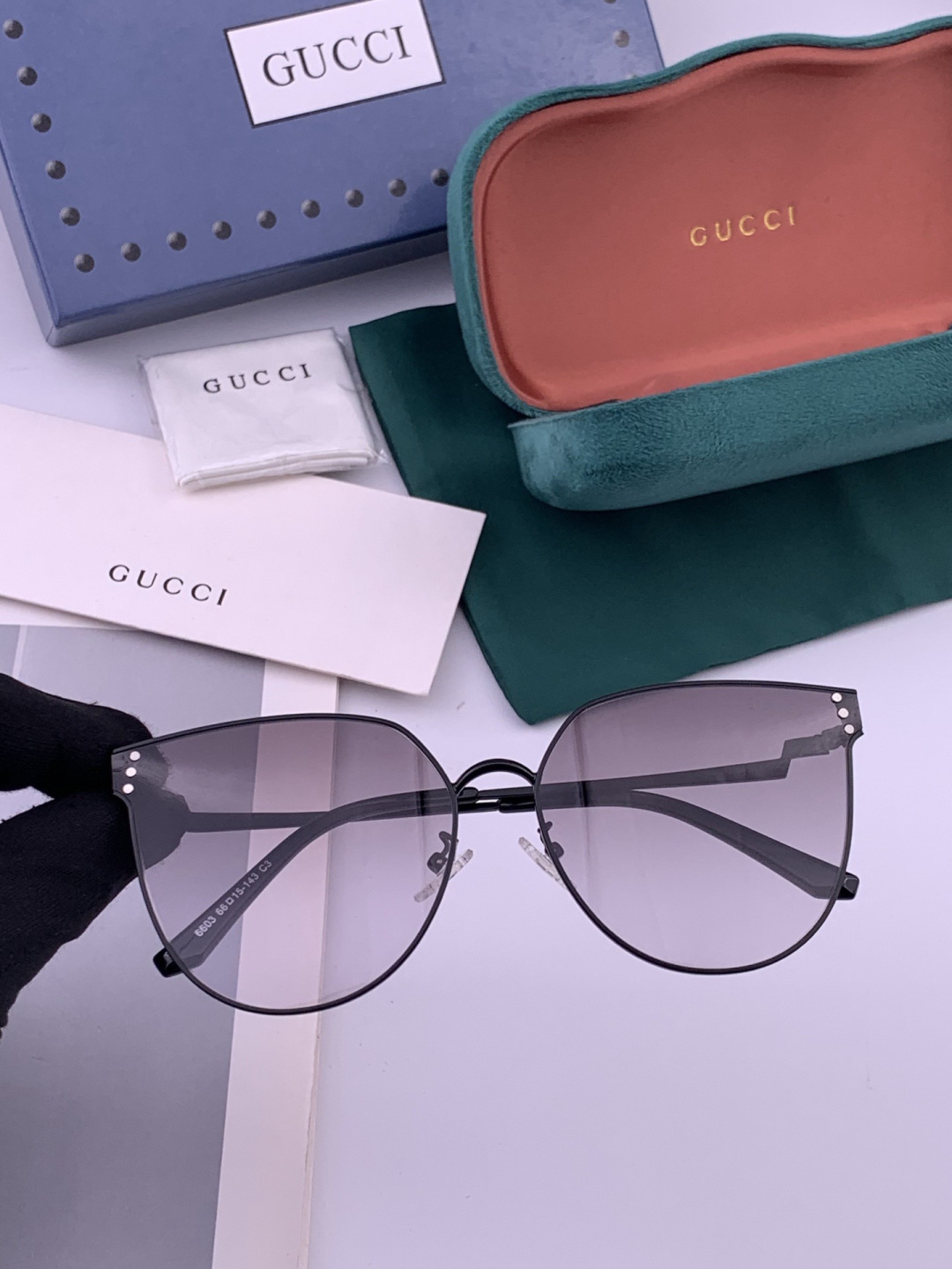 🔺 【GUCCI】开春新款 潮流爆款 时尚太阳镜 高品质 佩戴舒适 网红潮款墨镜 型号：G3660