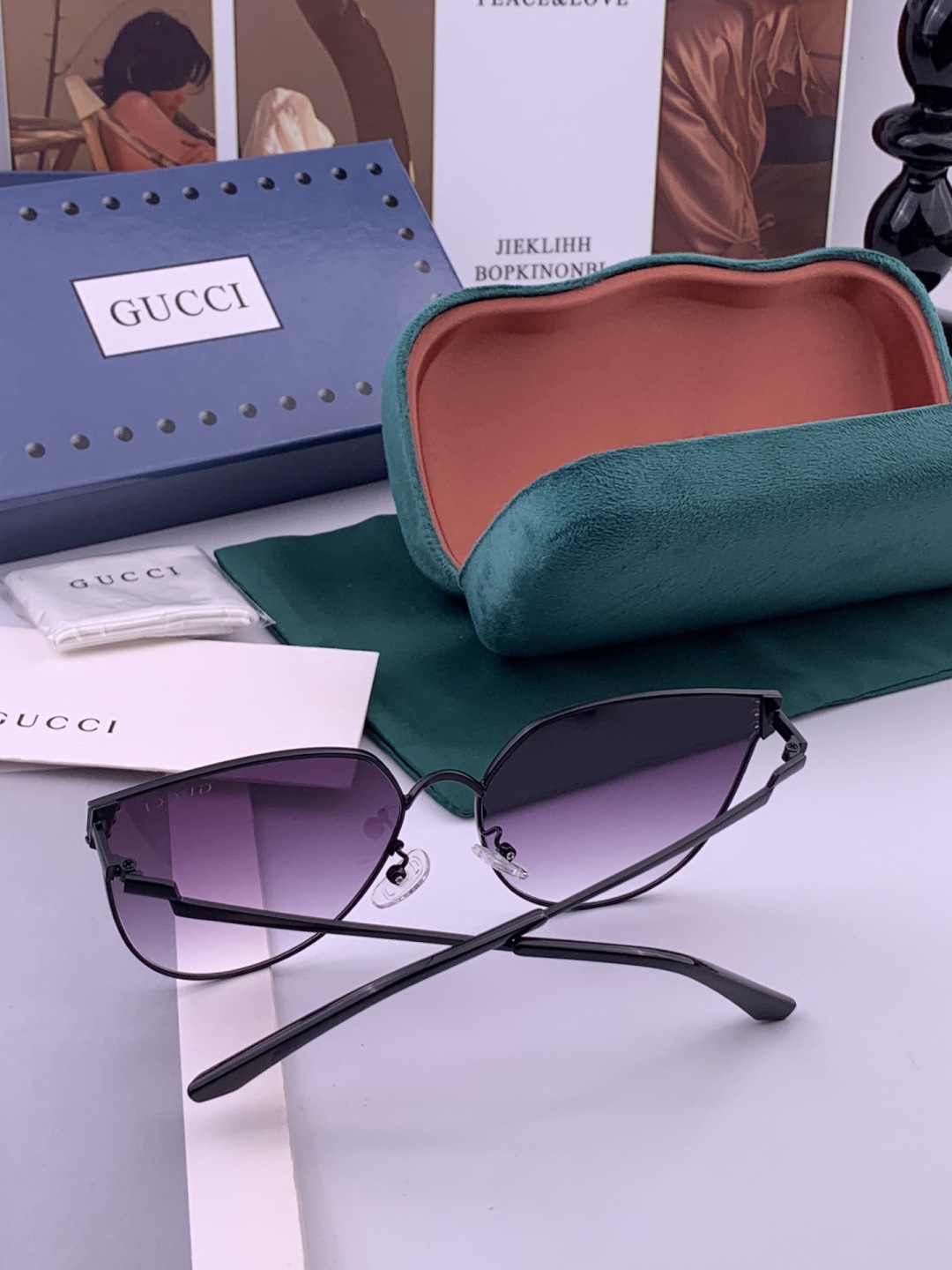 🔺 【GUCCI】开春新款 潮流爆款 时尚太阳镜 高品质 佩戴舒适 网红潮款墨镜 型号：G3660