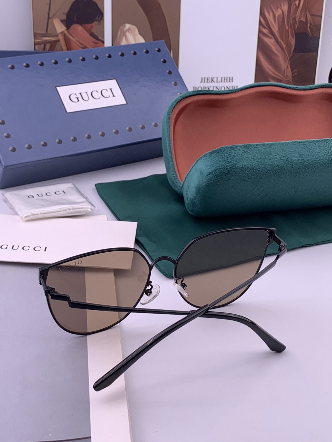 🔺 【GUCCI】开春新款 潮流爆款 时尚太阳镜 高品质 佩戴舒适 网红潮款墨镜 型号：G3660