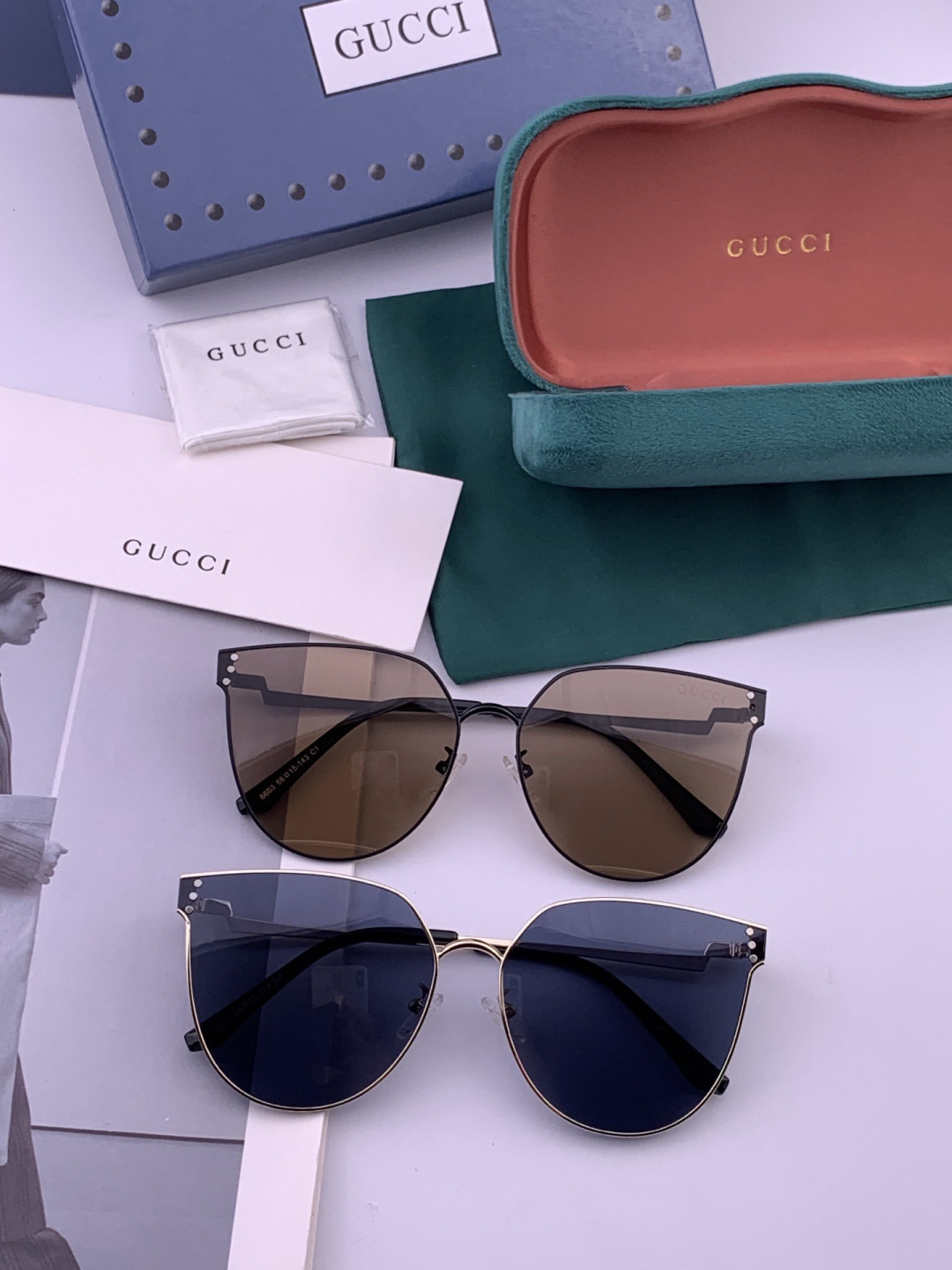 🔺 【GUCCI】开春新款 潮流爆款 时尚太阳镜 高品质 佩戴舒适 网红潮款墨镜 型号：G3660