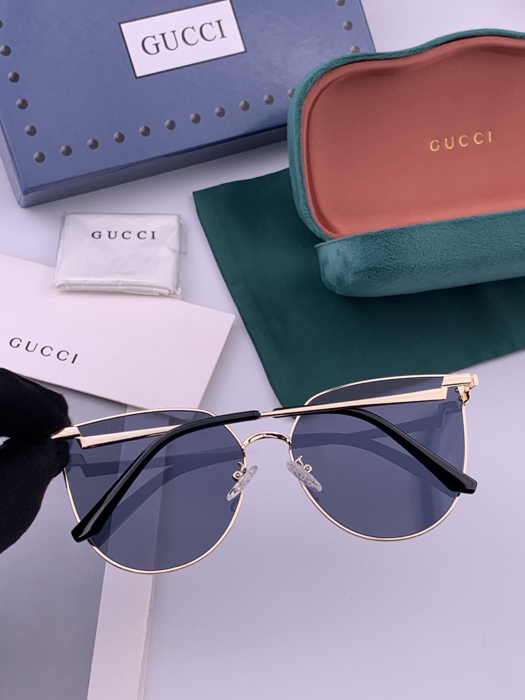 🔺 【GUCCI】开春新款 潮流爆款 时尚太阳镜 高品质 佩戴舒适 网红潮款墨镜 型号：G3660