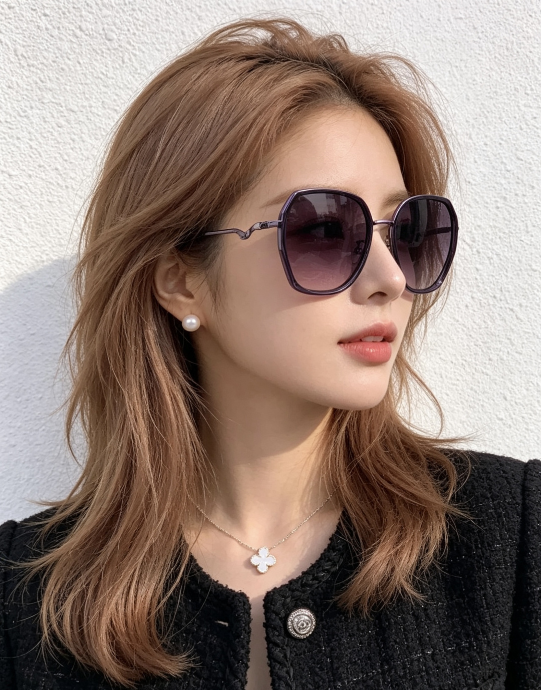 🔺 【GUCCI】开春新款 潮流爆款 时尚方框偏光太阳镜 高品质 佩戴舒适 网红潮款墨镜 女士高清尼龙偏