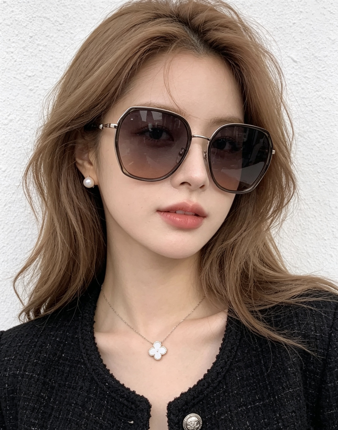 🔺 【GUCCI】开春新款 潮流爆款 时尚方框偏光太阳镜 高品质 佩戴舒适 网红潮款墨镜 女士高清尼龙偏