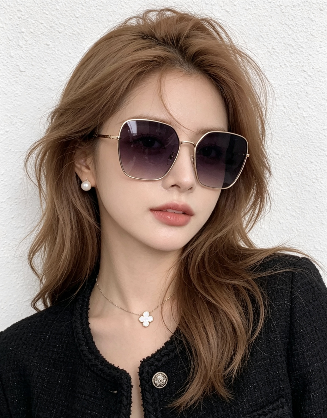 🔺 【GUCCI】开春新款 潮流爆款 时尚方框偏光太阳镜 高品质 佩戴舒适 网红潮款墨镜 女士高清尼龙偏