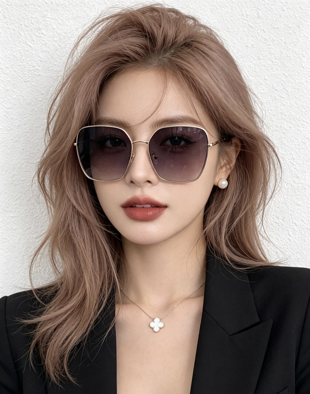 🔺 【GUCCI】开春新款 潮流爆款 时尚方框偏光太阳镜 高品质 佩戴舒适 网红潮款墨镜 女士高清尼龙偏